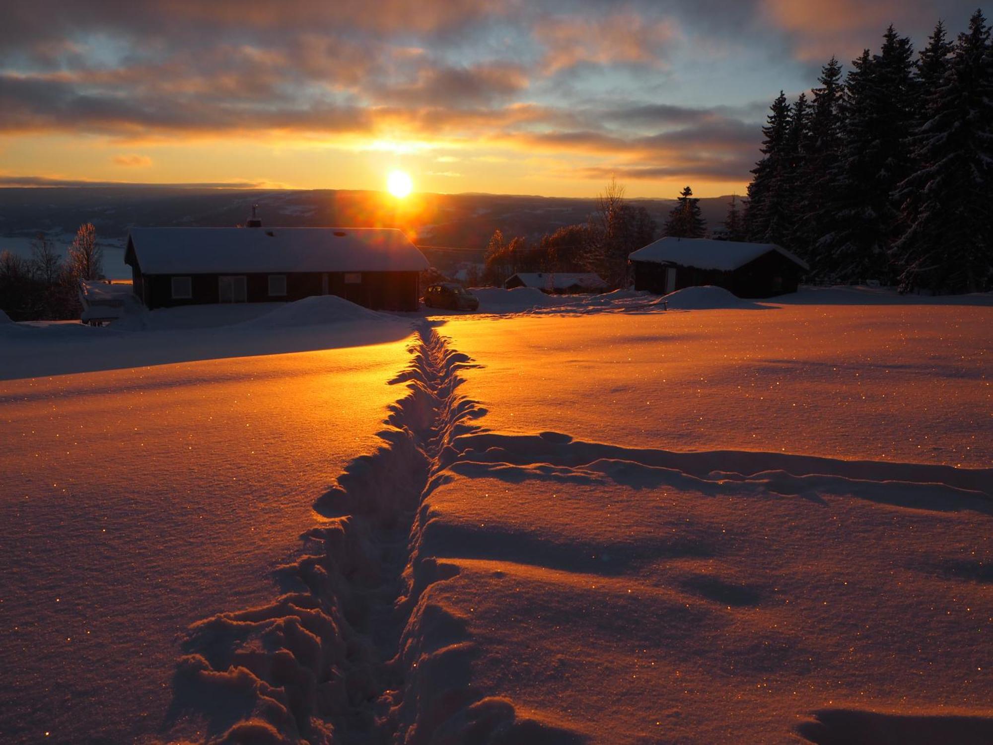 Cabin With Great View Close To Town And Ski Area Lillehammer Exteriör bild